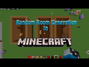 RANDOM ROOM GENERATION IN MINECRAFT | No Mods Or Addons | Command Block Creation