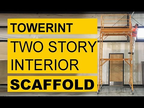 Pro Series 2-Story Rolling Scaffold Tower for DIY and Construction