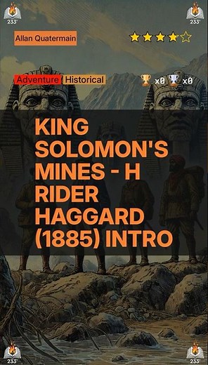 King Solomon's Mines - H Rider Haggard (1885) Intro (Allan Quatermain - 1)