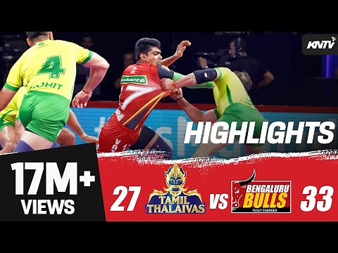 Pro Kabaddi 2019 Highlights | Bengaluru Bulls vs Tamil Thalaivas | Pawan Sehrawat 17 Raids Points