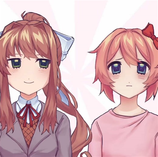 kmarts once a year post 💔 im usually at least a bit more active but after my last post my ipad BROKE so i havent been able to make anything || #ddlc #dokidokiliteratureclub #monika #sayori #animation