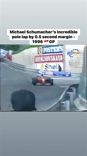 Michael Schumacher’s incredible pole lap by 0.5 second margin - 1996 🇲🇨GP #MonacoGP | This is Formula 1