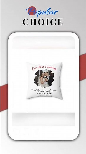 Personalized Photo Pillow – Custom Names & Occasion