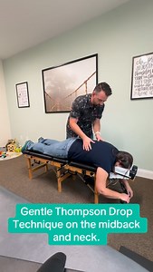 Here’s a midback and neck adjustment using the Thompson Drop Technique! This is a low-force, gravity-assisted chiropractic adjustment method that improves spinal alignment with comfort and precision. It is gentle and well-suited for patients who prefer low-force techniques. #fullbloomchiropractic #staugustinechiropractor #chiropracticcare #worldgolfvillage #midbackpainrelief | Full Bloom Chiropractic