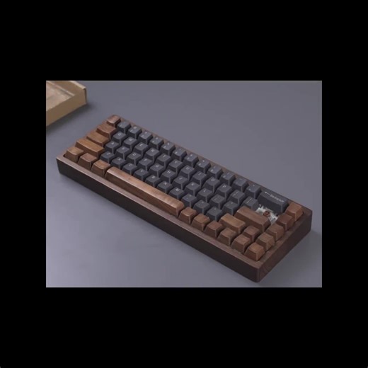 Black Walnut Wood Keyboard Case: Custom Wooden GH60 Wooting 60HE/HE+ GK61X GK68 Mechanical - Etsy New Zealand