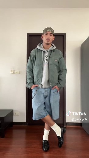 Outfit of the day with Dickies 🤙🏼🧥🥃✨ แค่แจ็คเก็ต Dickies 1 ตัว ก็แมทซ์ได้ลุยๆมันส์ๆถึง 4 ลุค จะเอาไปแมทซ์แบบจัดเต็มหรือ every look ก็ได้หมด ❤️‍🔥🚨🔥 #dickiesthailand #dickies