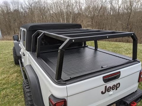 Nuthouse Industries-Jeep Gladiator Rack with Coiling Cover