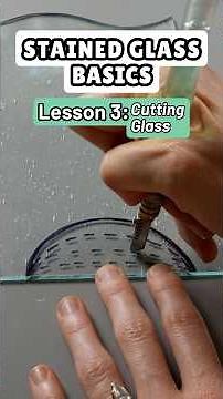 Glass Cutting Tips (Instructional Course Clip) #stainedglass #glasscutting #cuttingglass #glassart