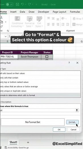 Excel Progress Tracker Tutorial | Track Goals & Tasks Easily #exceltips #excel