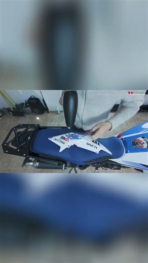 Motorcycle Seat Graphics Watch the Transformation! Honda Transalp 750