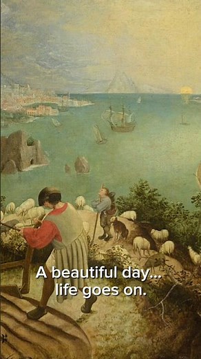 Landscape with the Fall of Icarus".🎨