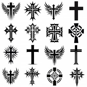 Christian Cross Png Bundle, Religious Clipart PNG, Faith Symbols Cricut, Bible and Church Png, Jesus Silhouette, Sublimation Designs - Etsy Australia
