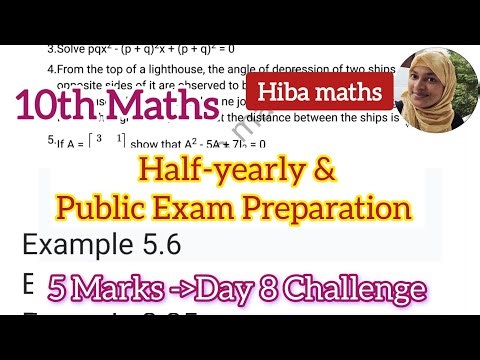 Centum study plan 10th maths day 8 half yearly and public exam preparation hiba maths