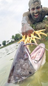 1.9M views · 7.5K reactions | Underwater big monster fish catching by sandman in village pond #fish #fishing #sandman_fishing #video #reels | Discovery Site | Facebook