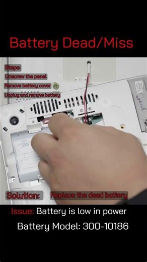 Command Panel Battery Dead/Missing#diy #adt #security #adtsecurity #homesecurity #homesecuritysystem