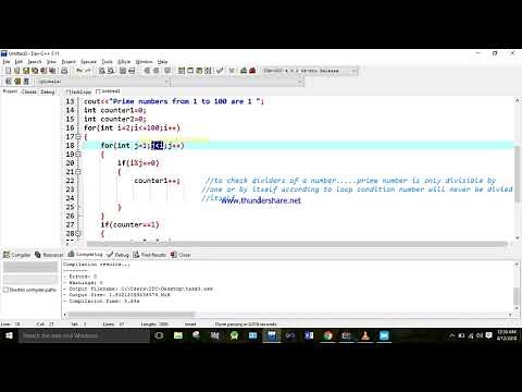 C++ Coding to find prime numbers from 1 to 100
