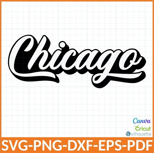 Chicago SVG Retro Varsity Script Shirt Design, Windy City Png for Hoodie, Vintage Athletic CHICAGO Digital Download, Svg for Cricut - Etsy