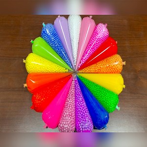 67K views · 1.1K reactions | Making Crunchy Foam Slime With Circle Piping Bags - Glossy slime - ASMR Slime Videos | Elsa Slime | Facebook