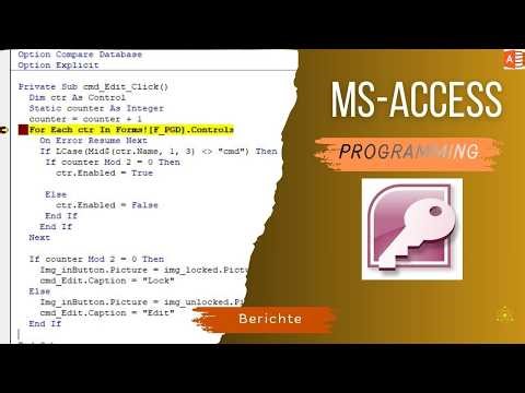 08 Erstellen von Berichte mit MS-Access