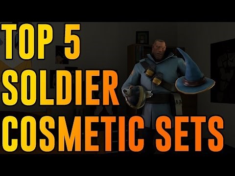 [TF2] TOP 5 SOLDIER COSMETIC LOADOUTS!
