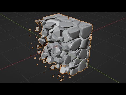 Procedural Cell Fracture Blender Geometry Nodes