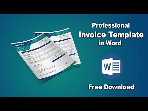 How To Create Your Own Professional Invoice Template in Microsoft Word