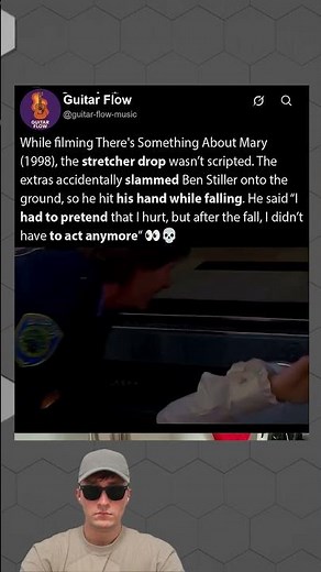While filming There's Something About Mary (1998), Ben Stiller wasn't ready