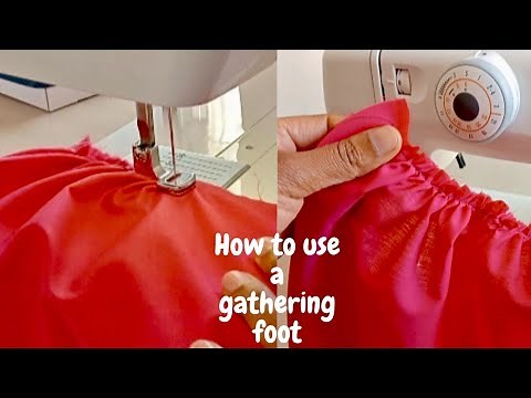 How to use a gathering foot | on an Empisal Expression sewing machine