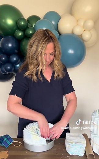 DIY Tricycle Diaper Cake for a Ralph Lauren Baby Shower