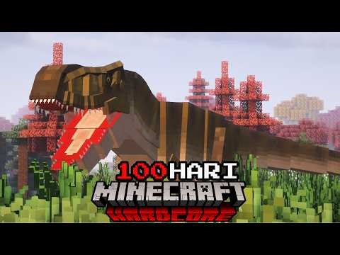 100 Hari Di Minecraft Hardcore Jurassic Horror