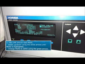 Horiba Analyser Calibration