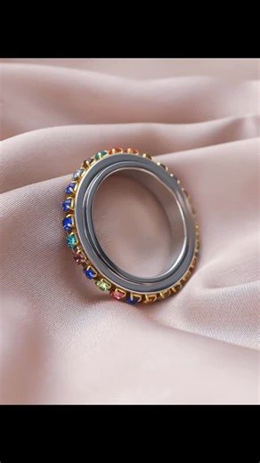 SpinRingStudio on Instagram: "Chakra Spinner Ring – Rainbow Fidget Ring for Women, Anxiety Ring with Glass Crystals for Stress Relief & Energy Balance, Gift for her Highlights Made by SpinRingStudio Materials: Stainless steel Band color: White Style: Minimalist Can be personalized Recycled Made to Order This chakra-inspired spinner ring features seven rainbow-colored glass crystals, each representing a different energy point in the body. Whether you‘re seeking calm, clarity, or a spark of joy, t