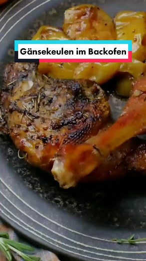 Gänsekeulen im Backofen zubereiten