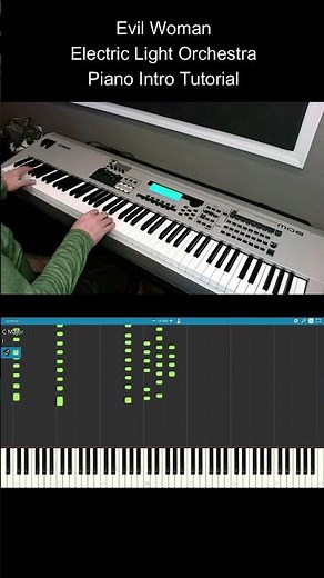 Piano Intro Tutorial of the 70's classic Evil Woman by ELO