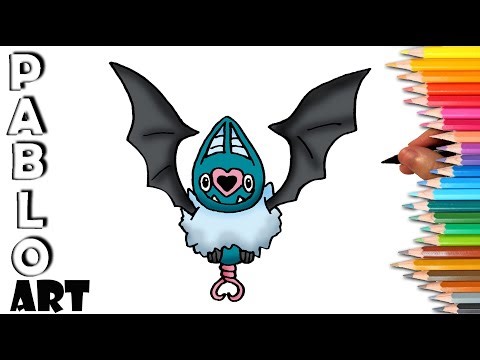 How to draw Swoobat from Pokemon | step by step