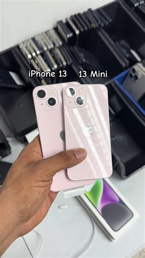 Diferencia de tamaño entre iPhone 13 y 13 Mini 💪🏼 #iphone13 #iphone13mini