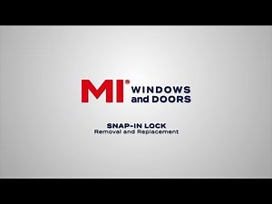 How To Remove and Replace a Snap-In Lock