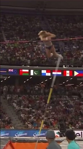 Most Beautiful Pole Vaulter 🔥 #shorts #polevault
