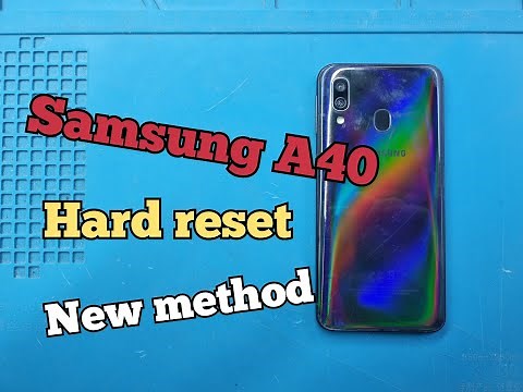 Samsung Galaxy A40 Hard Reset android 10