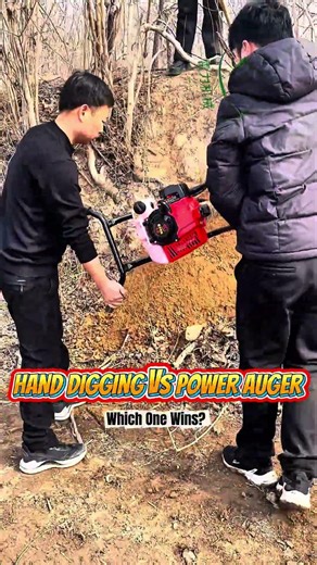 This Soil Destroys Normal Augers #AgricultureTools#Landscaping#ContractorLife#PostHoleDigger