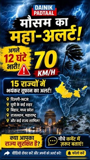 Weather Alert 🚨: Weather to change in these 15 states in the next 5 hours! IMD Alert | Beware! Th...
