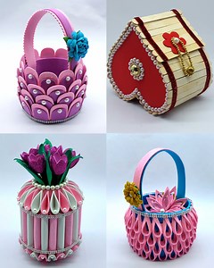 Most beautiful home decoration ornaments making very easy instruction step by step at home #decor #handmade #diy | Origami Art & Crafts