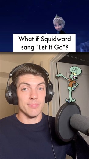 What if Squidward sang “Let It Go”? ❄️ #voiceacting #voiceactor #squidward | Zach Pincince