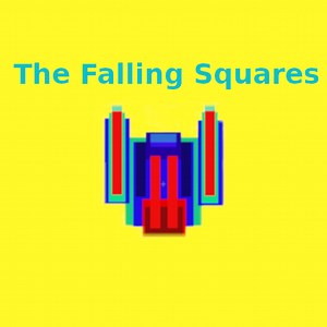 The Falling Squares Space Shooter with Protection Base Elements
