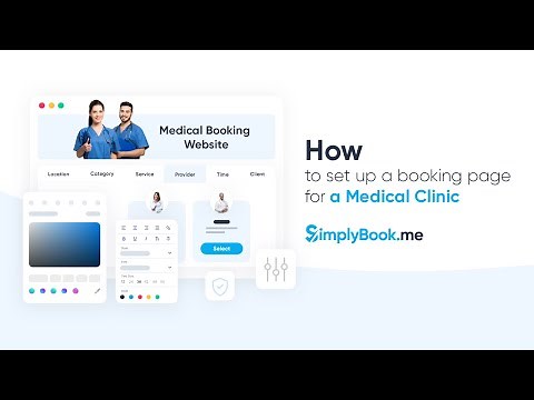 How to set up a booking page for a Medical Clinic
