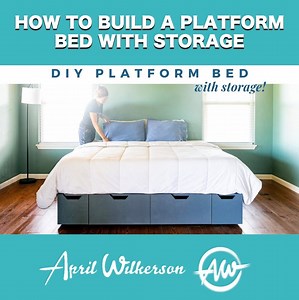 In this video I'm showing you how I built this platform bed with built in storage. Great for a guest room! | Wilker Do's
