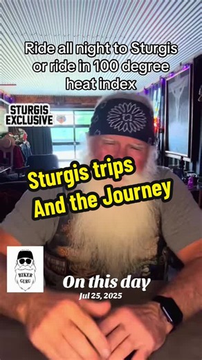 This year I’m excited and I’m taking my wife and we’re going to do a long four day all back road trip. The journey I think will be better better than being at Sturgis the way we’re going this year. 400 to 500 miles a day. Last year when I made this video, it was a good call and I rode all night long and actually did 1150 miles in the first day and did most of my riding at night and avoided the severe heat. However, you go savor each moment and mile and take it all in. Please be ready for anythin