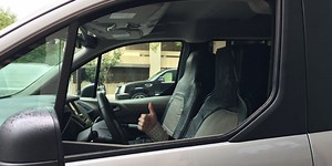 I sat in the seat suit of Ford’s fake self-driving car