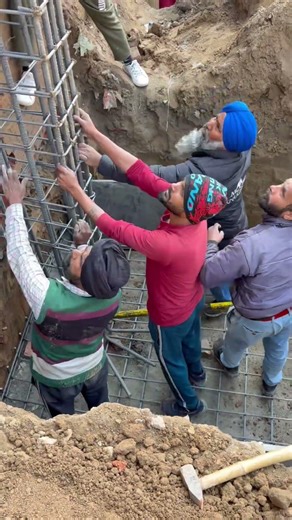 ￼ first column foundation casting site, Ludhiana #newvlog #construction #heavycivi #trending#civilgk