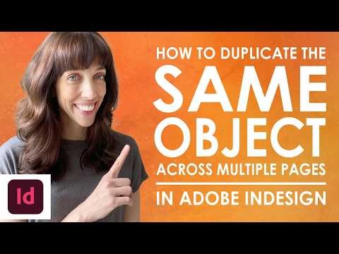 How to Duplicate the Same Image Across Multiple Pages in Adobe InDesign with Master or Parent Pages